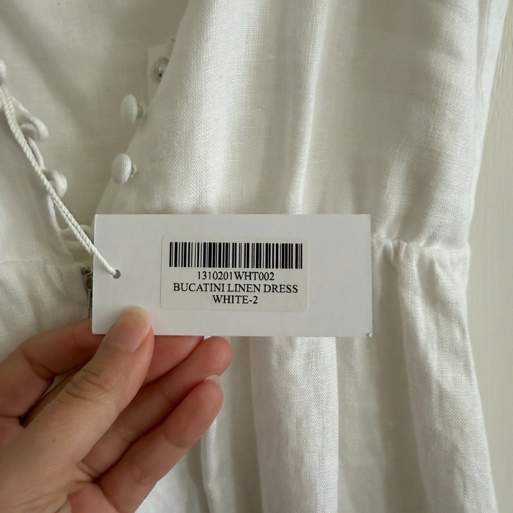 Reformation - Bucatini Linen Midi Dress - Picture 7 of 9